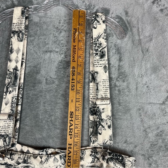 Hot Topic Thorn & Fable NWT Alice in Wonderland Looking Glass Suspender Skirt 2X - Picture 13 of 16
